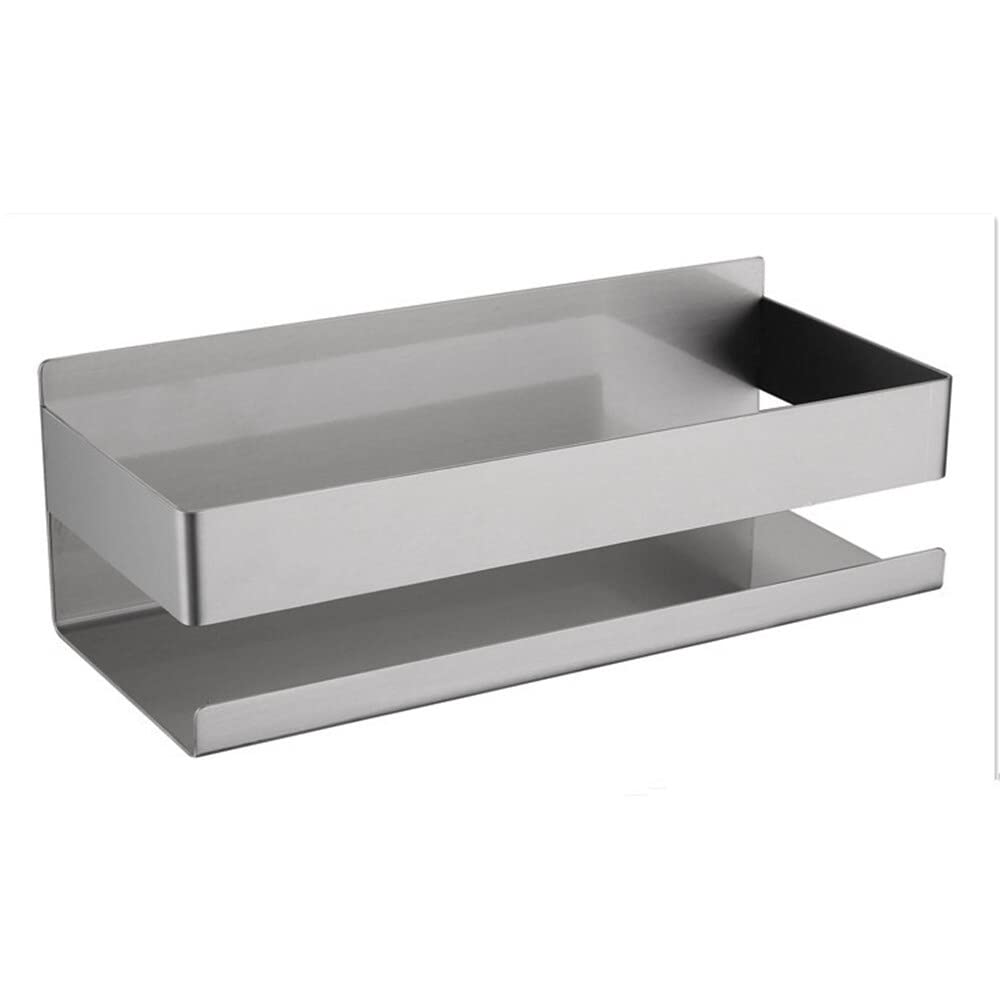 Exquisite Bathroom Shelves Shower Caddy Self-Adhesive Stainless Steel Shower Shelf, Kitchen and Bathroom Storage Shelf, Without Hole Installation Bathroom Shelf Bathroom Shelf Storage