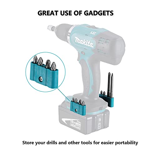 2 Pack Magnetic Bit Holder Compatible With Makita 12V/18V Drill Or Screwdriver Holder With Magnetic Mounts To Hold 4 Screwdriver Bits (With Screws) #TOP1
