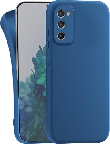 MyGadget Case for Samsung Galaxy S20 FE - Cover Ultra Thin TPU - Soft Touch Rubber & Anti-Scratch Shell - Flexible Silicone - Matte Dark Blue