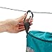 HOMEST Mesh Clothespin Bag, Hanging Clothes Pin Bag with Drawstring, Storage Organizer with Hook, Machine Washable, Sky Blue