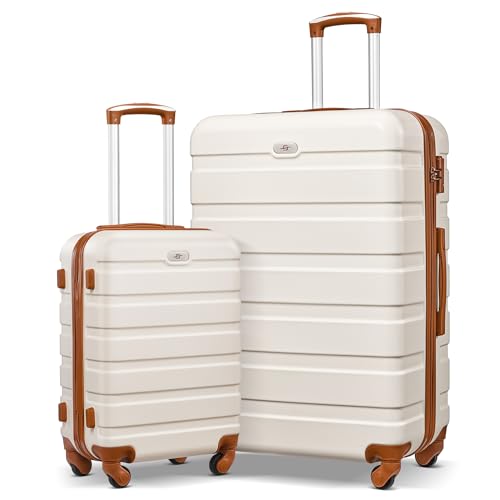 Image of Suitour Luggage Sets 2 Piece with Spinner Wheels,Hard Shell 20 Carry on Suitcase and 28 inch Luggage with Spinner Wheels Suitcase Set with TSA Lock(20in /28in)