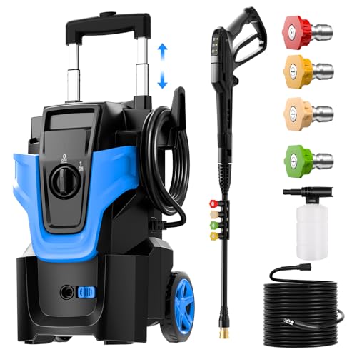 Pressure Washer 5000PSI with Nozzles & Soap Bottle