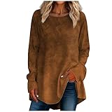 【Eigenschaften】Lässige, Bequeme Und Locker Sitzende High-Low-Tunika, Die In Klassischer Volltonfarbe Und Druckfarbe Zur Auswahl Hat.