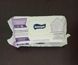 Boneym 100'lü Çok Amaçlı Yüzey Temizlik Havlusu – Lavanta Esintisi