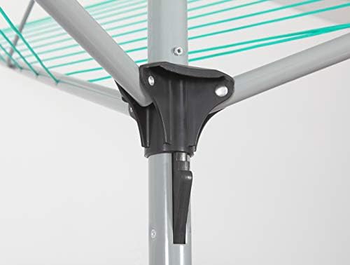 30m 3-Arms Rotary Garden Washing Line Clothes Airer Dryer Pole Powder Coated Steel Folding Laundry outdoor Support prop Airer Tree umbrella system