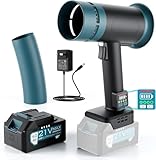 Hamos Turbo Dryer Blower for Car, 670CFM, 4Lb Thrust Car Dryer Air Blower with 2 Extended Tube & LED, 4.0Ah Battery and Charger, Super Electric Leaf Blower for Car/Lawn/Garage/Patio/Yard