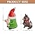 CUNTAUK Funny Gnome Ornament Middle Finger Garden Gnomes Statue, Mini Weird Unusual Christmas Ornaments for Garden Yard Outdoor Lawn Home Decor and Gnome Gifts