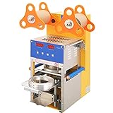 KOUWO Cup Sealing Machine For Bubble Tea Automatic Plastic Cup Sealer 400-600Cups/hr Electric 400w (Automatic)