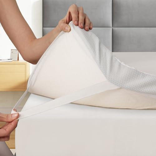 EGO Home Matratzen Topper 160x200cm, 5cm Höhe Matratzentopper aus Memory-Schaum Öko-TEX Zertifiziert, Abnehmbaren und Waschbaren Matratzenauflage für Boxspringbett Matratzen Schlafsofa
