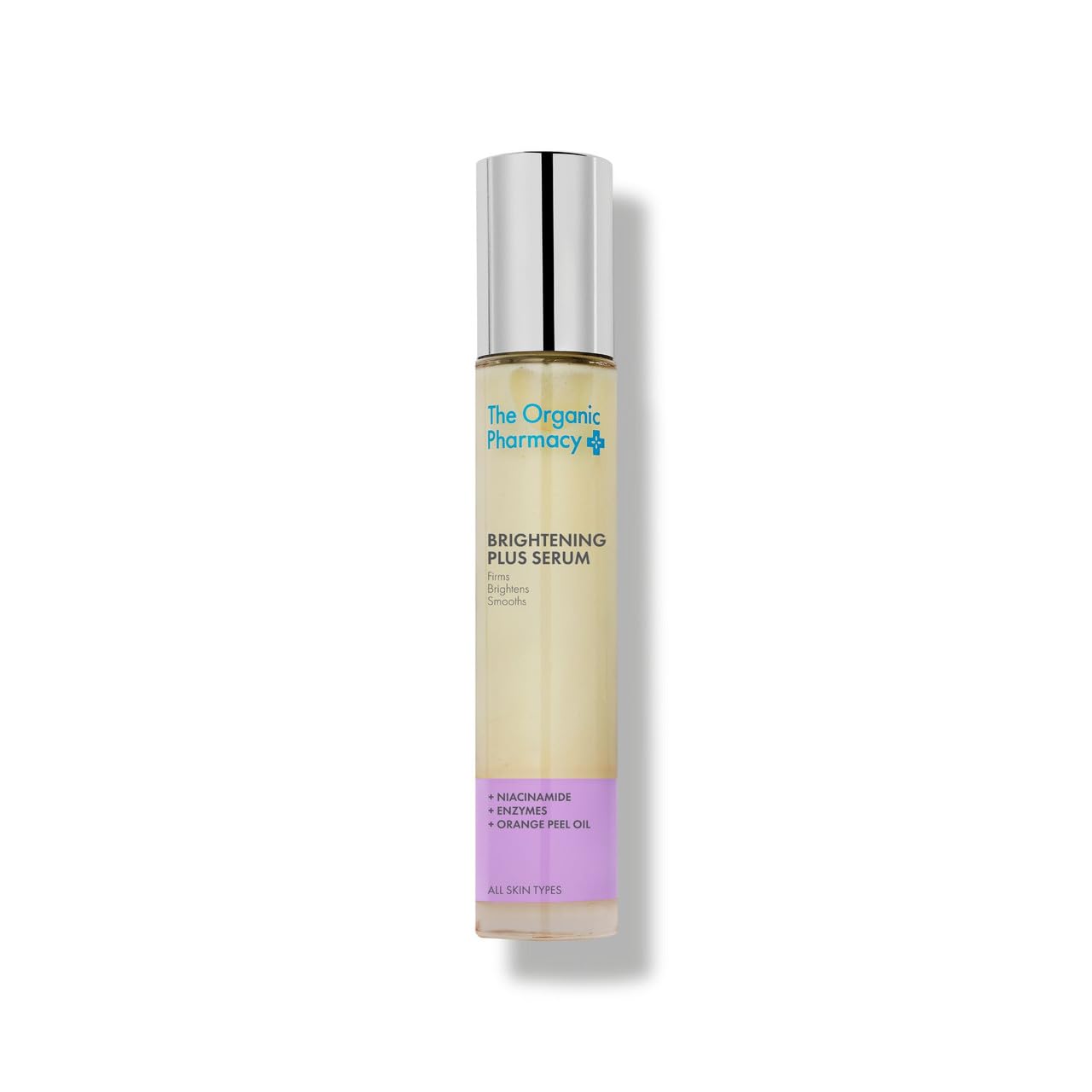 The Organic Pharmacy Brightening Plus Serum, 35ml - with Niacinamide, Enzymes, Orange Peel Oil (Formerly Rose Plus Brightening Complex)
