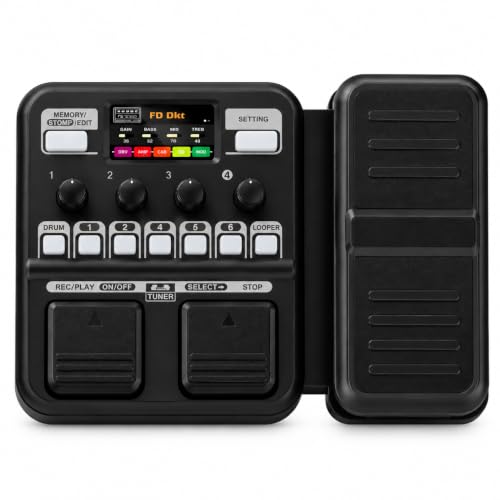 [Ellniges]Compact Multi-Effects Guitar Pedal with Looper, Drum Mode and