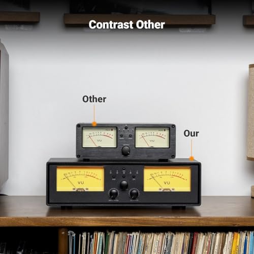 VU Meter, ET30 Speaker Switcher, 2-in-2 Out Dual Analog VU Meter Audio, Home Audio Component With Remote Control - Image 4