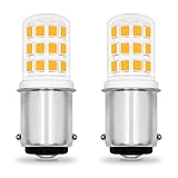  ASAIHKUN B15D 220V LED Birne 3W Ersatz Glühlampe B15 15W-30W Kleines Bajonett Doppelkontakt Warmweiss Mini Kleine Lichter Top Licht für Nähmaschinen Kühlschrank Schrank Lampe Nicht Dimmbar(2 Stück)