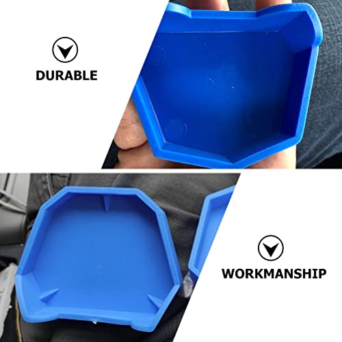 Mrhugoo 6 Pcs Blue Base Former Kit Dental Lab Model Base Set Plaster Mold Filling Gypsum Base #TOP3