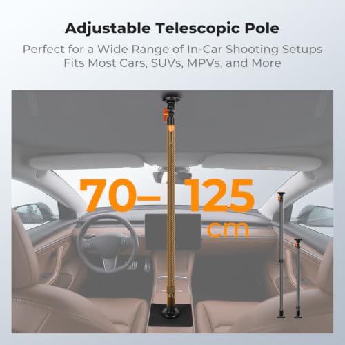 Image of K&F CONCEPT Car Mount Support Pole 27.6-49.2 inch Adjustable