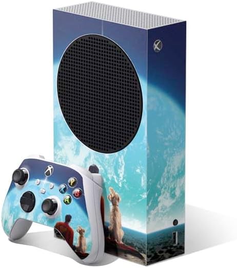 Skinit Decal Gaming Skin Compatible with Xbox Series S Bundle - Officially Licensed Superman 2025 Superman & Krypto Watch The Earth Design