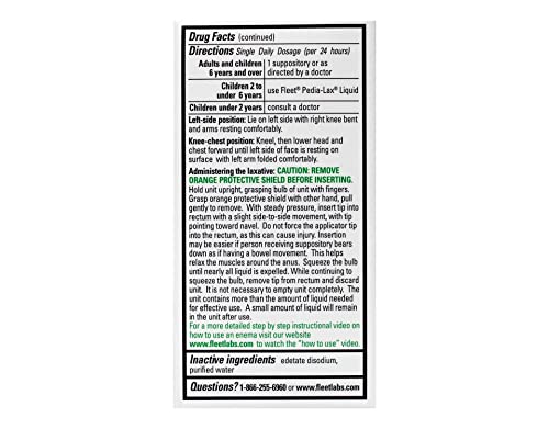 Fleet Liquid Glycerin Suppositories, 4 Count (Pack Of 10) #TOP3