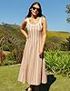 ZESICA Womens 2025 Summer Sleeveless Striped Midi ... #4