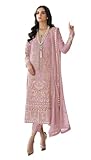 Shriva Fashion Indian Pakistani Salwar Kameez suit ready to wear embroidered plus size eid festival for women (1037) (Pink, 36)