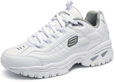 Skechers Men's Energy Afterburn Road Running Shoes – White, Size 11