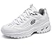 Skechers Sport Men's Energy Afterburn Lace-Up Sneaker,White,9 XW US