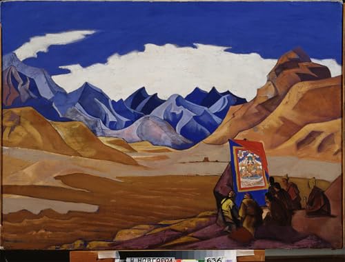 Lienzo Nicholas Roerich obra El que viene pintura mural alta fidelidad