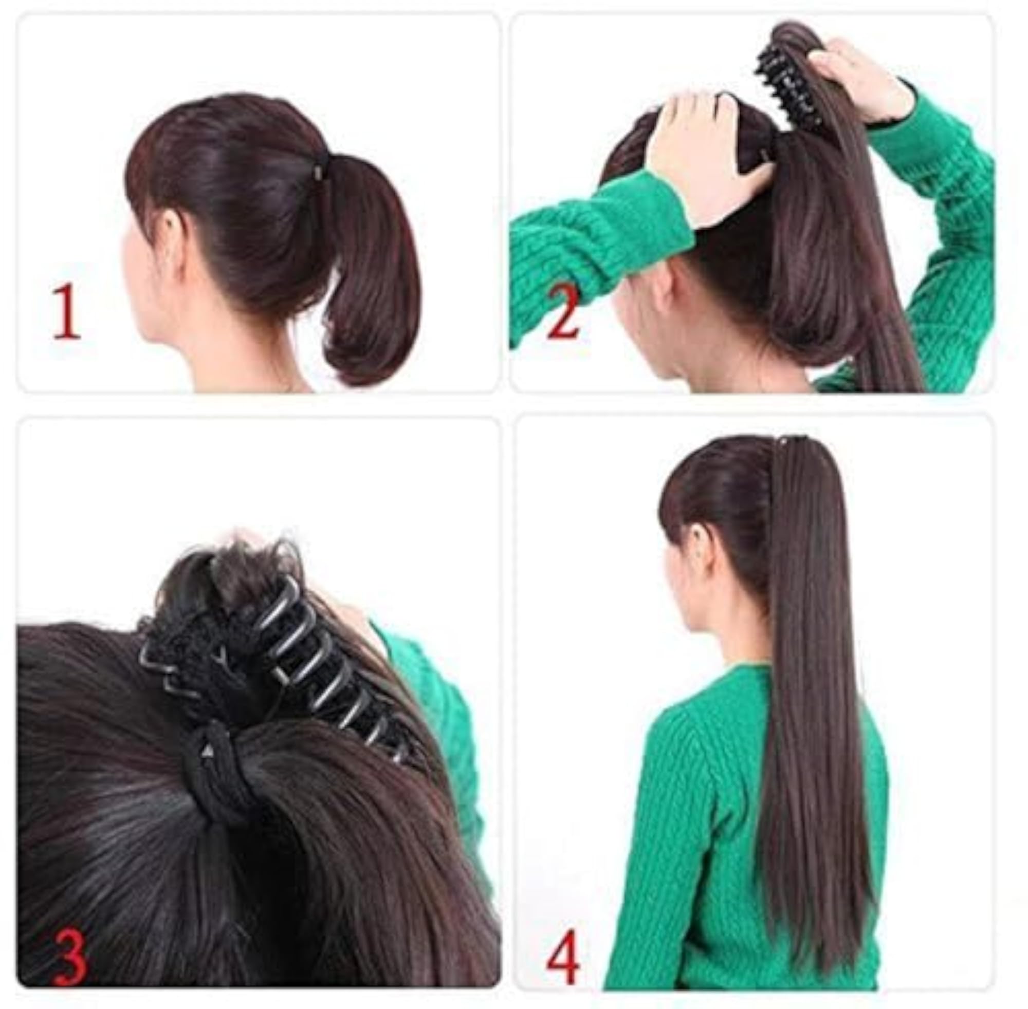 Synthetic Curly Clutcher Ponytail Hair Extensions for Women