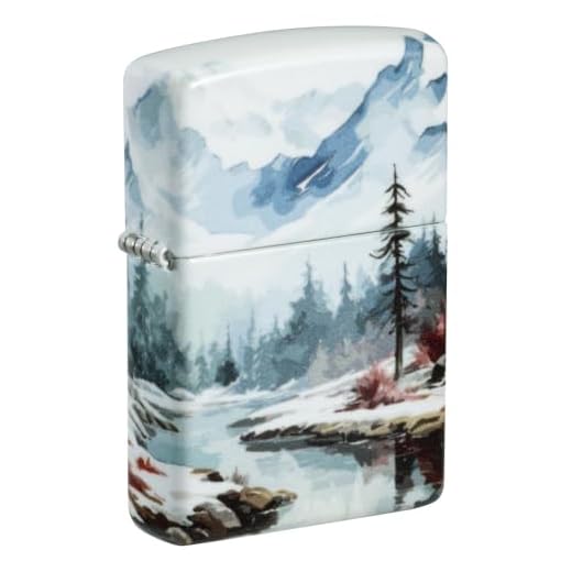 Zippo Frozen Valley Design 540 Matte Pocket Lighter