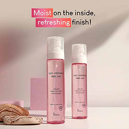 ROKKISS Cool Hydrating Fixer Mist 6.76 oz - Makeup Setting Spray for Face, Makeup Finishing Spray