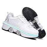 Patines de rodillos 2 en 1: diferentes de patines ordinarios en el mercado. Puede ser utilizado no solo para patinaje en línea, sino también para zapatos deportivos ordinarios y zapatos para caminar. Zapatillas de patinaje Sneakers 2 en 1!