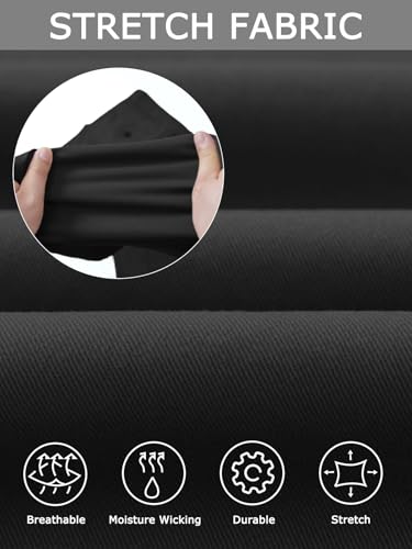 Plaid&Plain Men’s Slim Fit Khaki Pants Men’s Tapered Chino Pants4