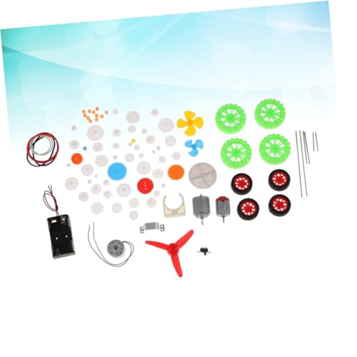 Vaguelly Toy Motor Accessories 69pcs Gear Package Parts for DIY Science Projects