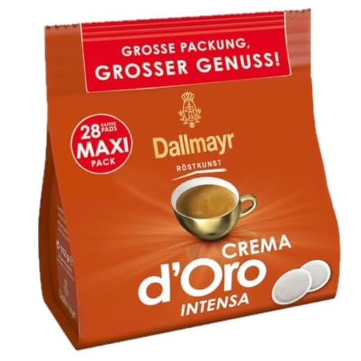 Dallmayr Crema d'Oro INTENSA Kaffeepads 28st.