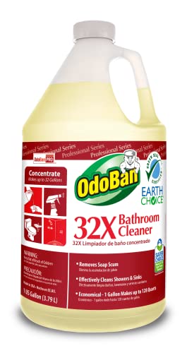 OdoBan Professional Cleaning 32X Bathroom Cleaner, 1 Gallon Concentrate OdoBan Professional Cleaning 32X Bathroom Cleaner, 1 Gallon Concentrate