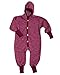 Produktbild Cosilana Baby Kinder Fleece Overall mit Bündchen am Armen und Füßen, 60% Wolle (kbT), 40% Baumwolle (KBA) (98/104, Weinrot Melange)
