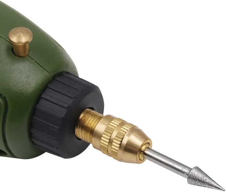 Miniatura 5 de Beeiee Juego de puntas de escariador de cuentas de diamante, cabeza de molienda de diamante, puntas cónicas para tallar rebabas (2, A)