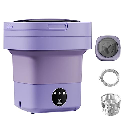 パープル ハンディ洗濯機 Amazon.co.jp: ポータブル洗濯機、スピン乾燥機付きミニ