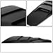 DNA MOTORING ZTL-Y-0002 Quarter Side Window Louver (05-14 Ford Mustang Coupe),Black