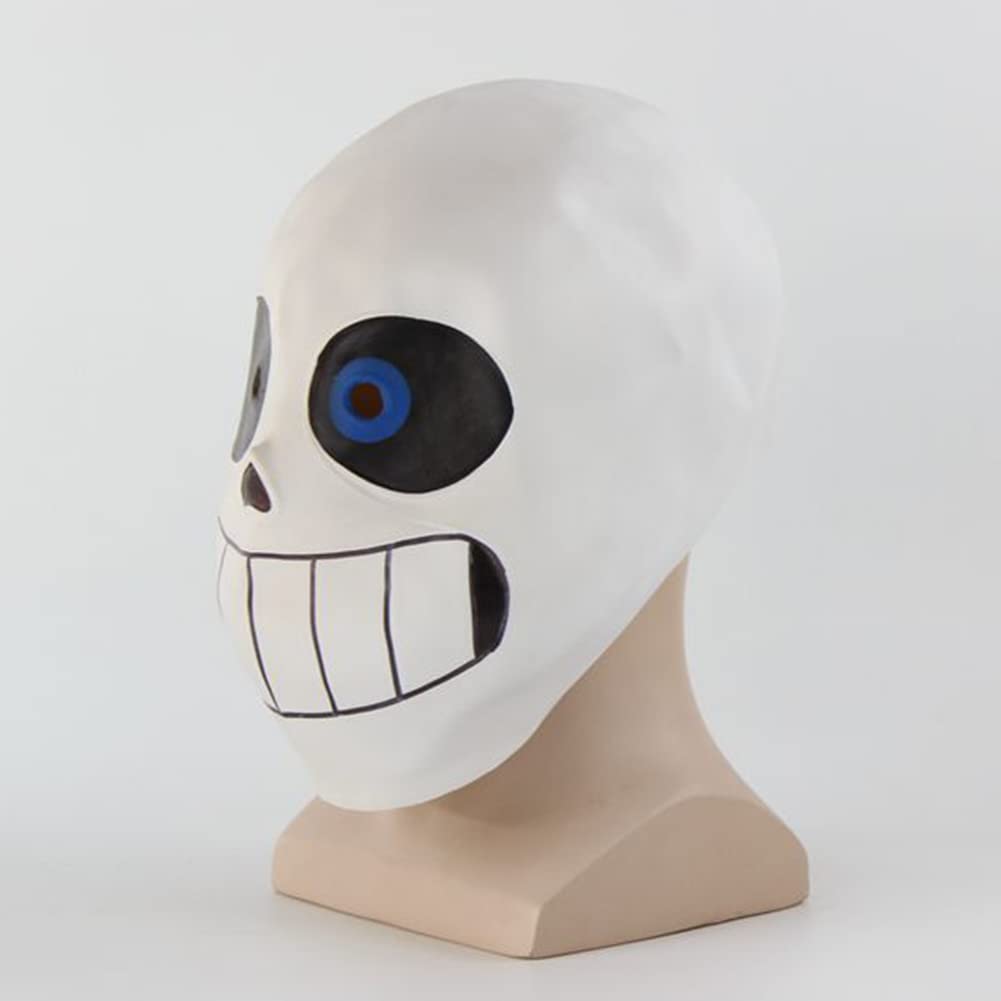 Undertale Sans Cosplay Costume avec tête en latex, hommes Hoodie manteau zip cardigan Casual manches longues cordon Hoodie avec poches