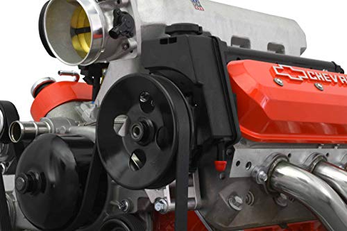 Ict Billet Ls Power Steering Pump Bracket Kit For Turbo Headers Compatible With 1998-02 Camaro Ls1 Engine With Ls3 Camaro Ss Power Steering Pump & Pulley 551581-Ls30-2 #TOP5