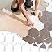 Pangda 1500 Pcs Tile Spacers Wall Floor Tile Plastic Y Type Spacers Tiling Tools 1/8 Inch White Hexagon Tile Spacers for Ceramic Tile Installation Positioning Clip Leveling System Construction