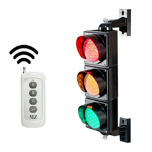 guanghongan 100mm(4inch) AC85-265V Traffic/Stop/Go Light Kit Lamp,PC Housing Waterproof IP65 (103 Remote Control ?No Battery?)