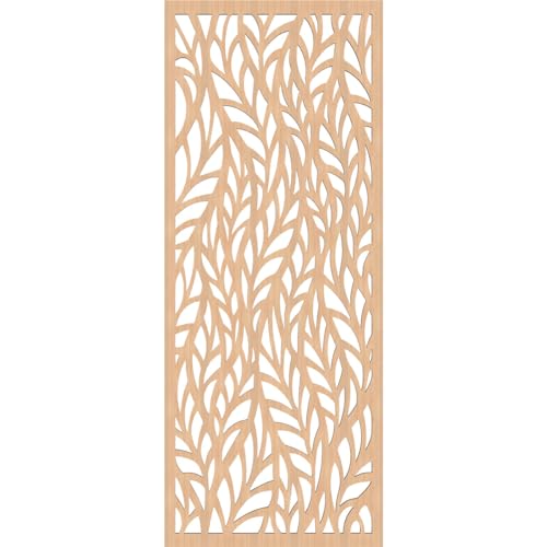 Image of Ortonville Decorative Pierced Fretwork Wood Wall Panels, 17 3 /8 inchW x 44 3 /8 inchH x 3 /8 inchT, Hickory