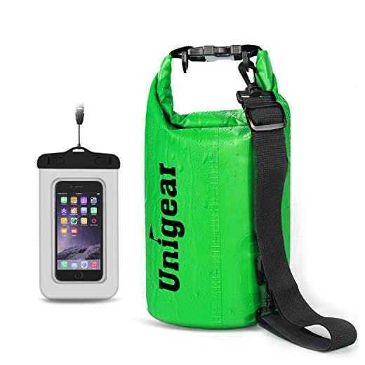 Unigear Bolsa Estanca 2L~40L Seca Impermeable + Funda De Movíl Camping Playa