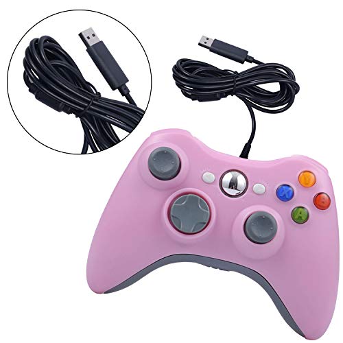 One250 Usb Wired Game Pad Controller, Compatible With Xbox 360, Xbox 360 Slim, Windows Pc - Replacement Usb Wired Gamepad (Pink) #TOP5