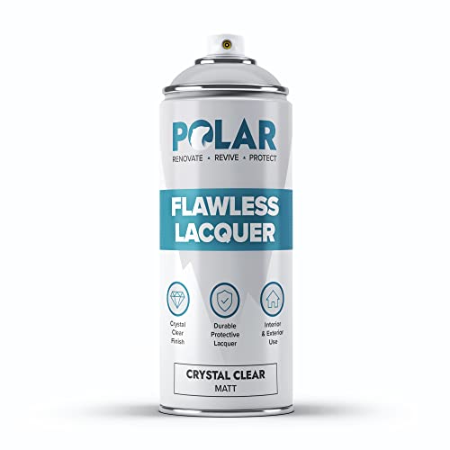 Polar Flawless Clear Lacquer Spray 400ml Clear Matt Finish