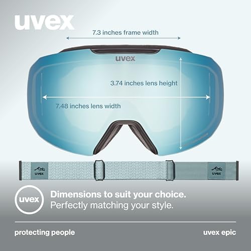 Uvex epic ATTRACT Ski Goggles Frameless 100% UV400 Protection Anti