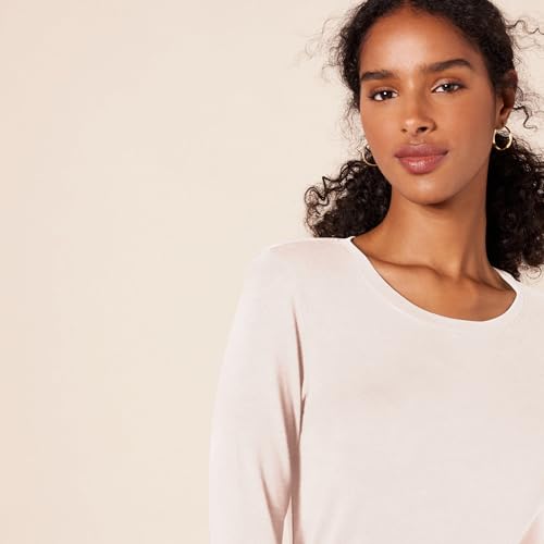 Image of Amazon Essentials Women's Regular-Fit Long-Sleeve Crewneck T-Shirt (Available in Plus Size)