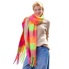 Neon Pink and Yellow Plaid