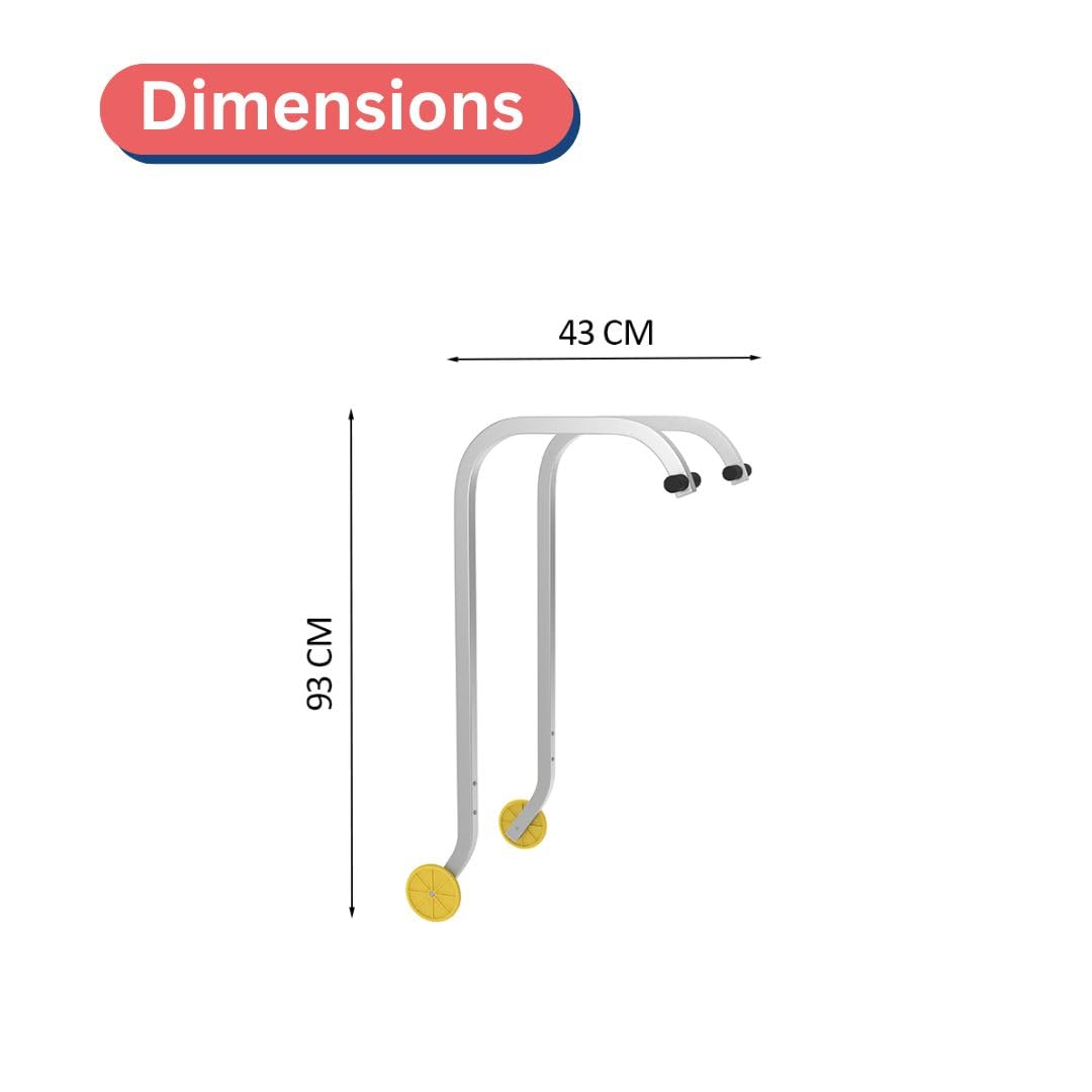 RMBO - Gancho de cumbrera - Gancho universal para techos para escaleras - 95 cm de largo - Sistema de fijación seguro y robusto para techos y mantenimiento